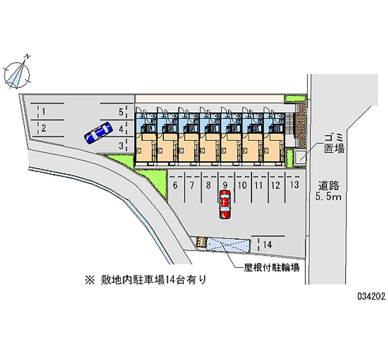 レオパレスさと 月極駐車場