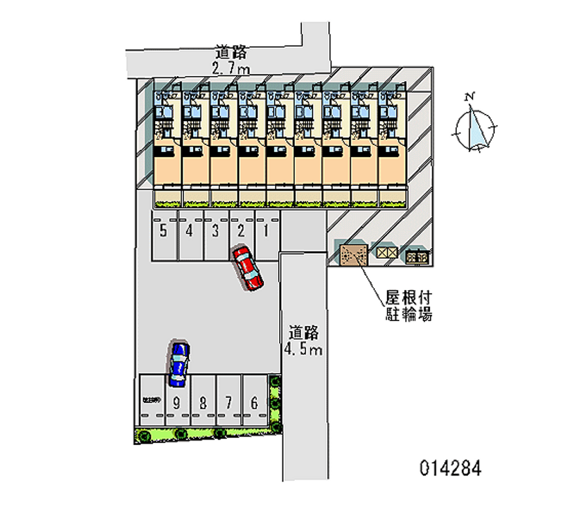 レオパレス中戸祭 月極駐車場