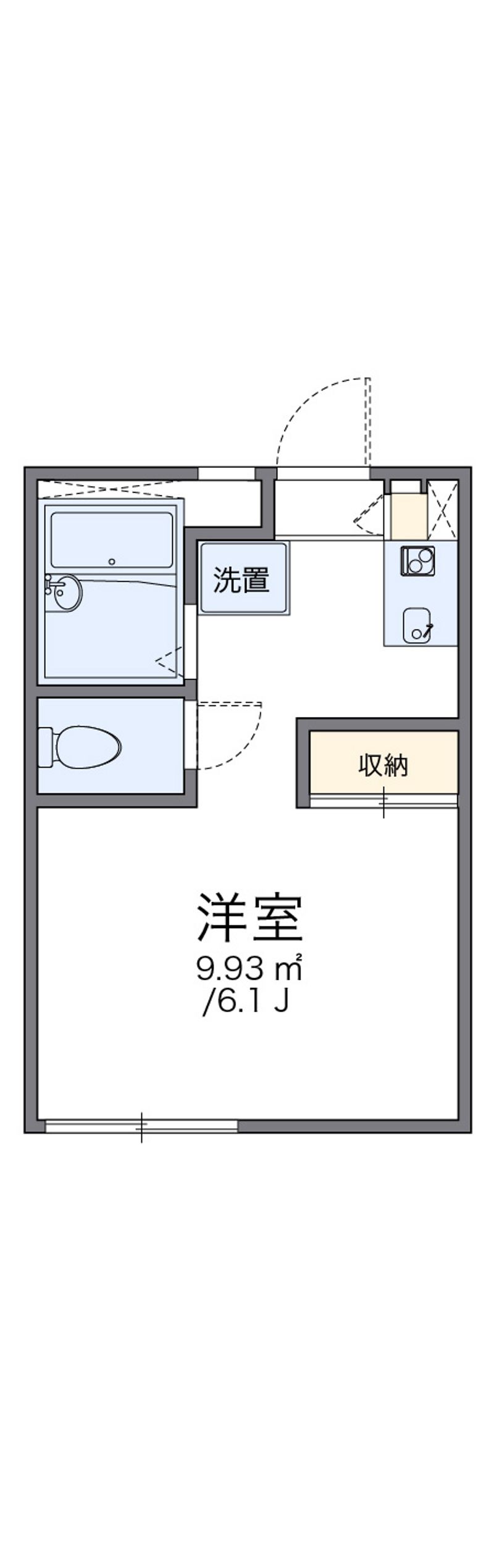 レオパレス篭山西 間取図