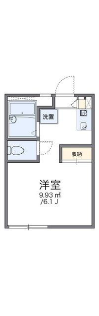 レオパレス篭山西 間取り図