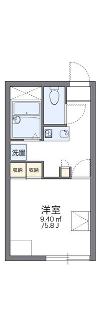 レオパレス大麻新町 間取り図