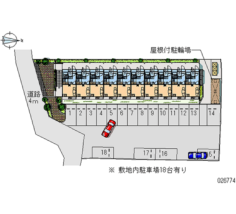 レオパレス祇園 月極駐車場