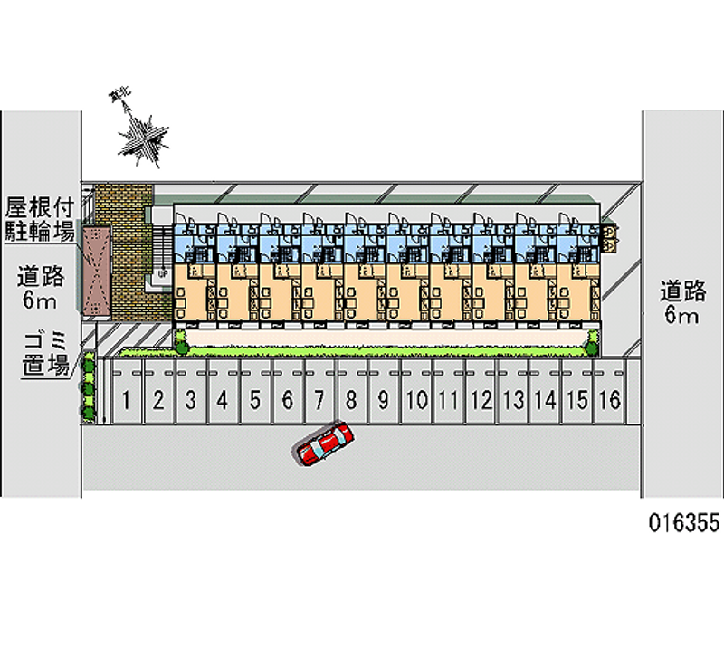 16355 bãi đậu xe hàng tháng