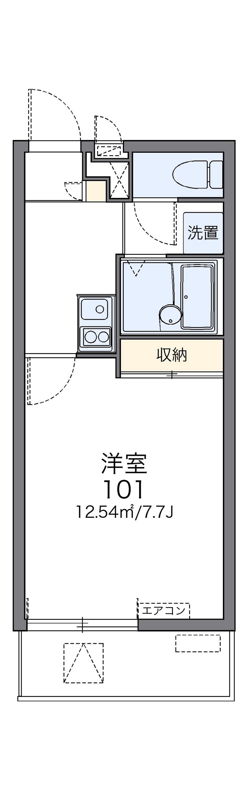 レオパレスルナ　ルミエール与野 間取図