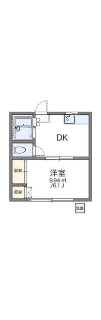 レオパレスベルジェ幸 間取り図