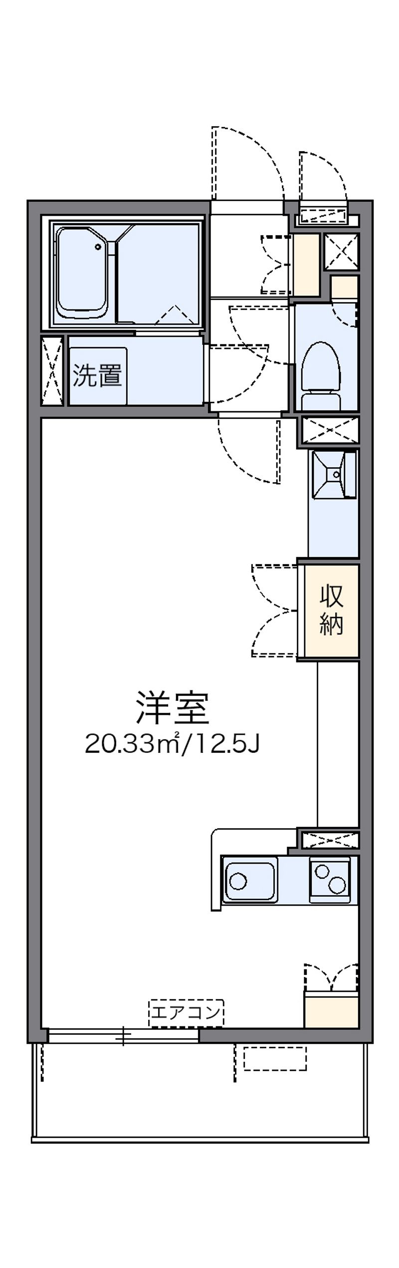 レオネクストエムフラッツ新里 間取図