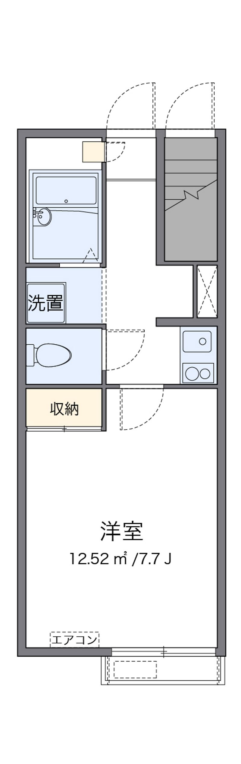 レオパレスステージ　栄華 間取図