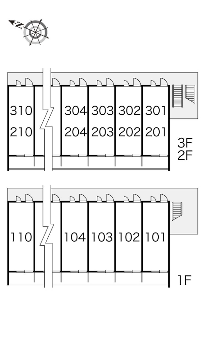 レオパレスコンパートメントⅡ 間取配置図