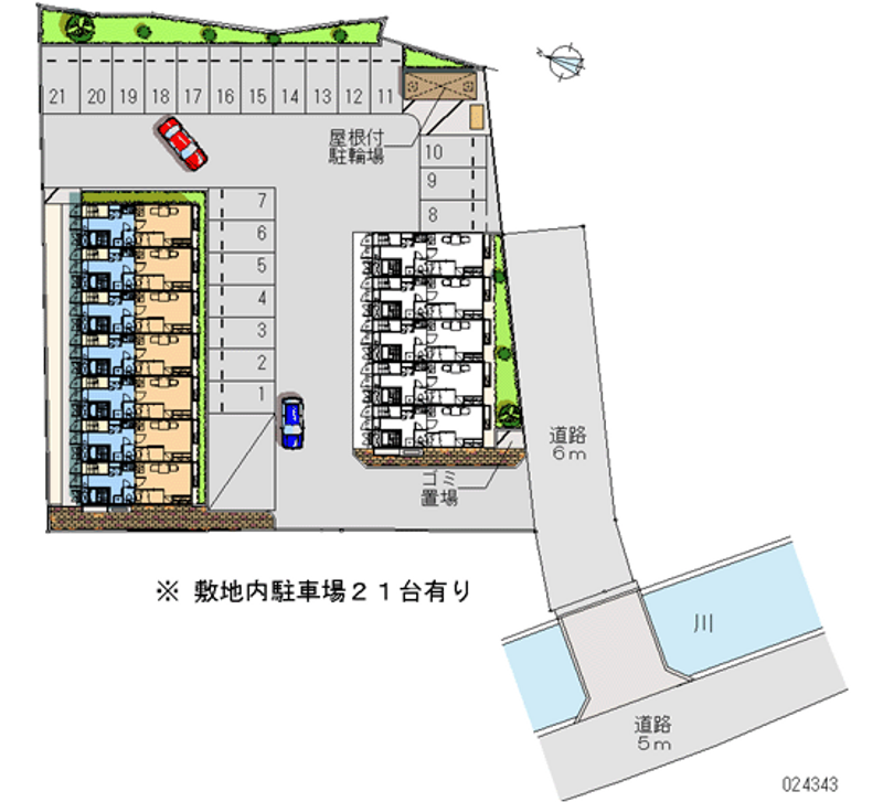 レオパレスアバンセＢ 月極駐車場