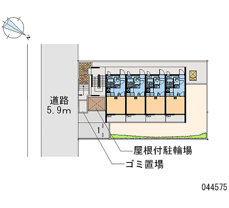 レオパレスおもろまちＵ 区画図