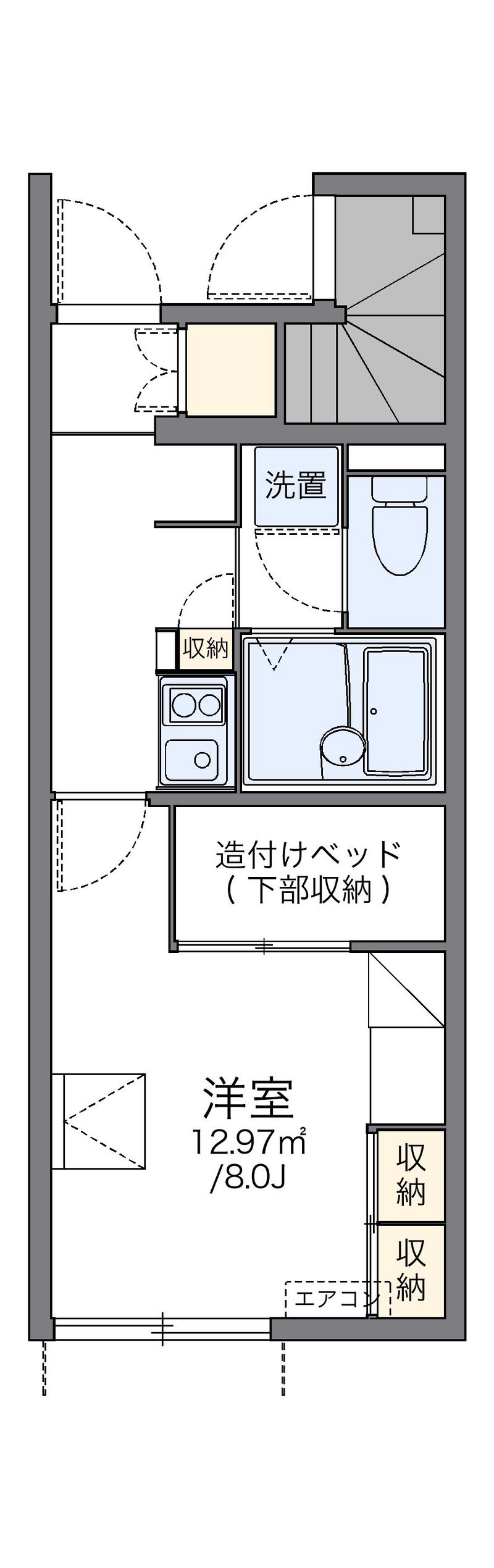 レオパレスグランヴェール 間取図