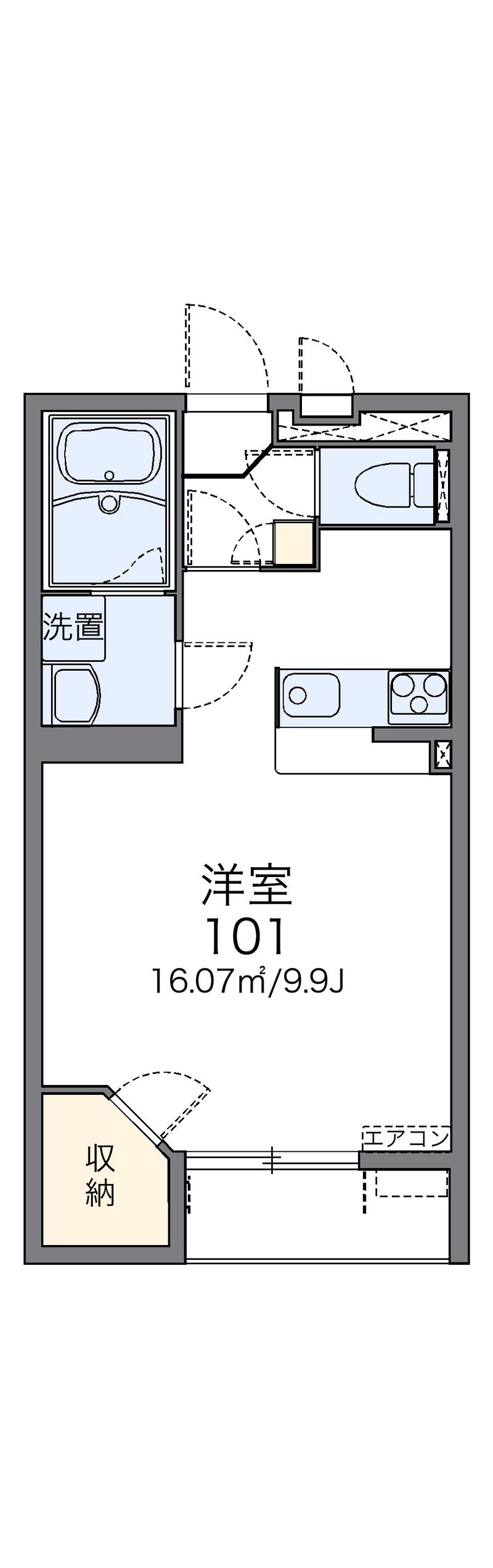 レオネクストメゾン　ナガエ 間取図