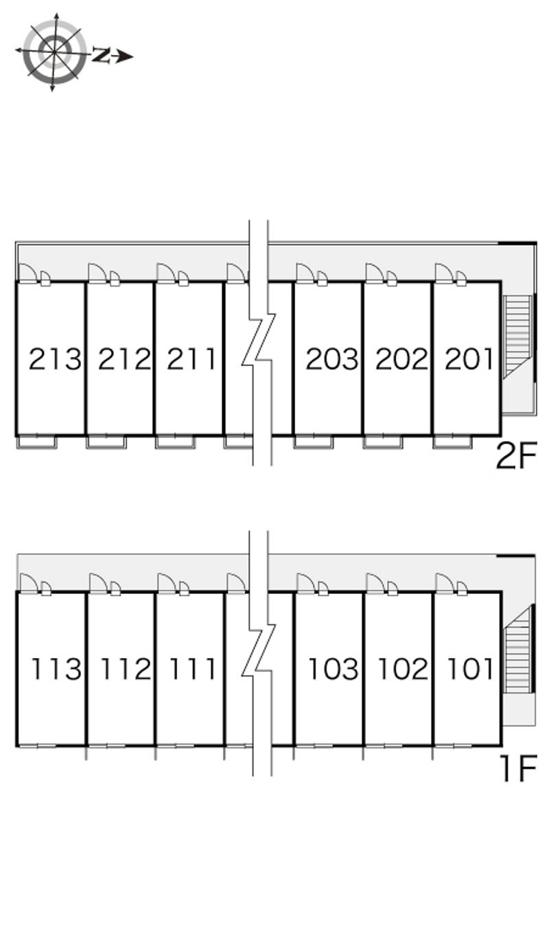 レオパレスフォンティーヌ 間取配置図