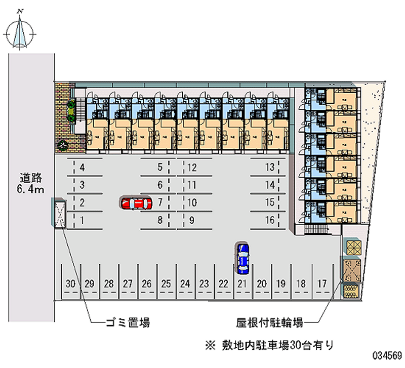 レオパレス加茂 月極駐車場