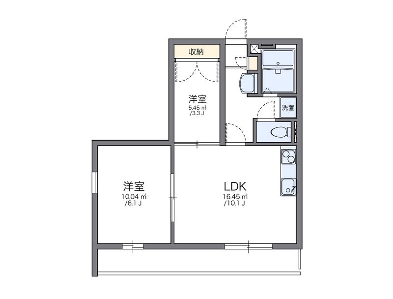 レオパレス高岡 間取図