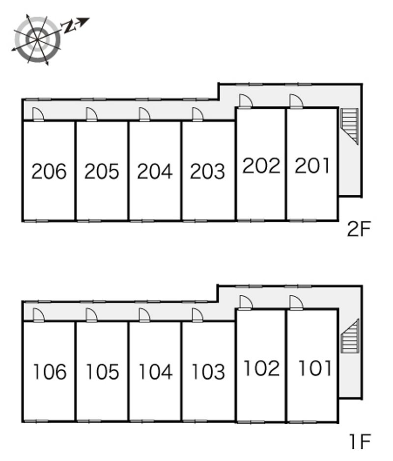 レオパレスエスポワール 間取配置図