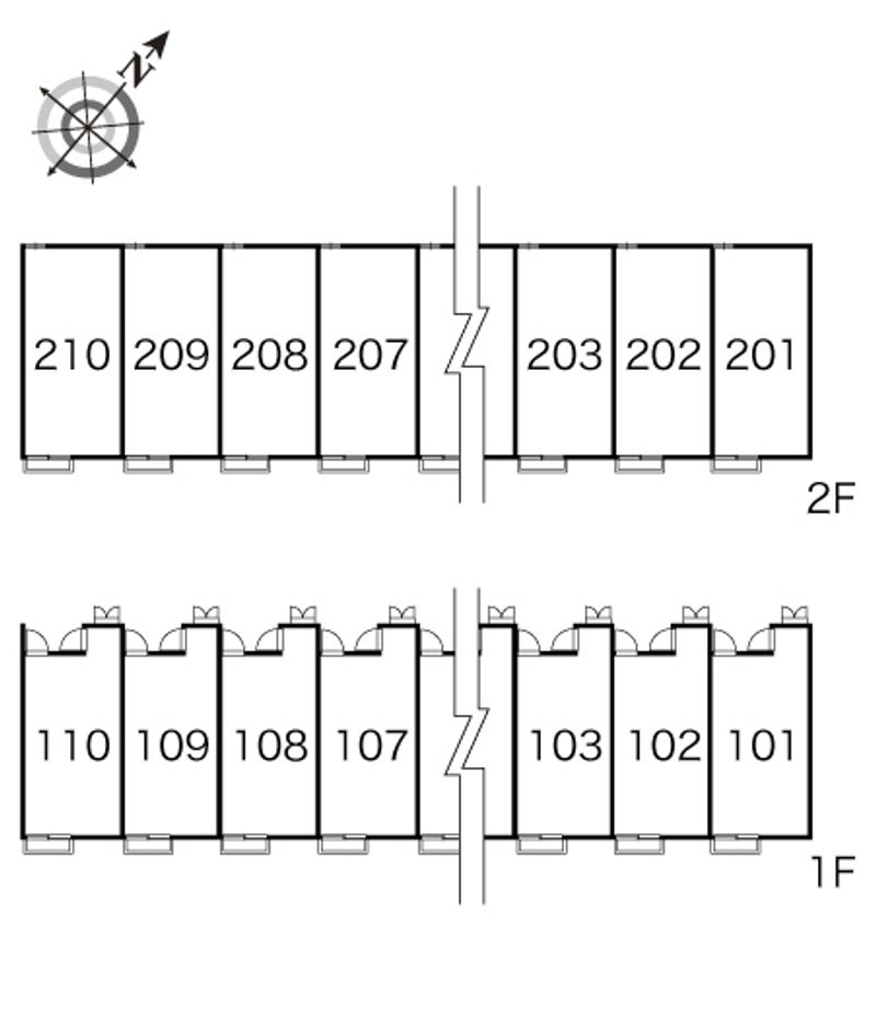 レオパレスナイス　ステイ 間取り配置図