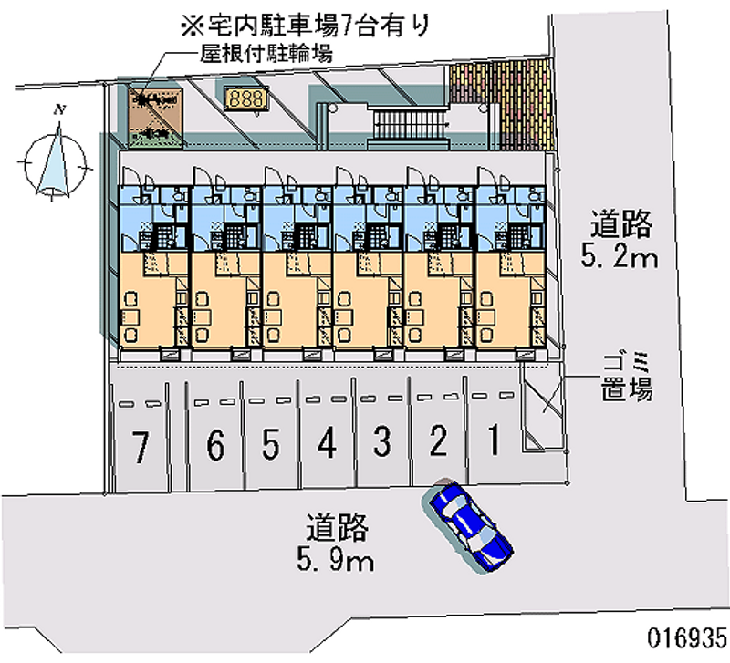 レオパレス文京 区画図