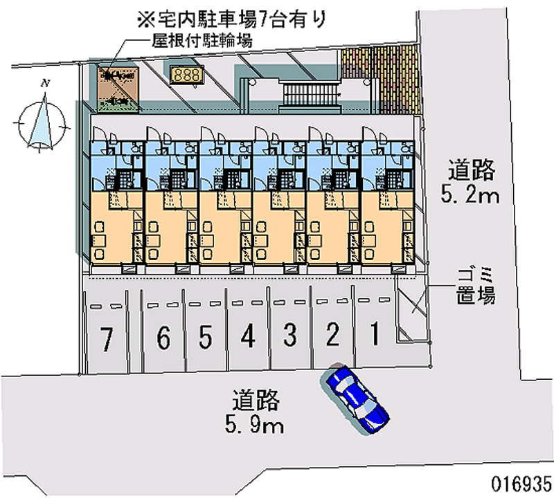 16935 Monthly parking lot