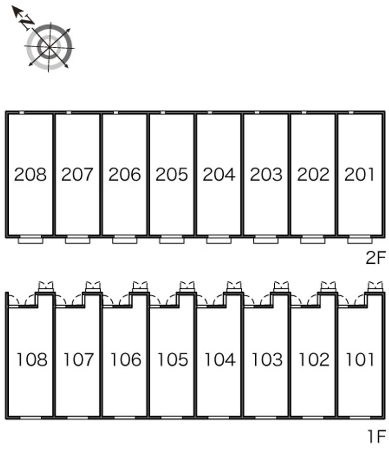 レオネクストオリヴィエⅠ 間取配置図