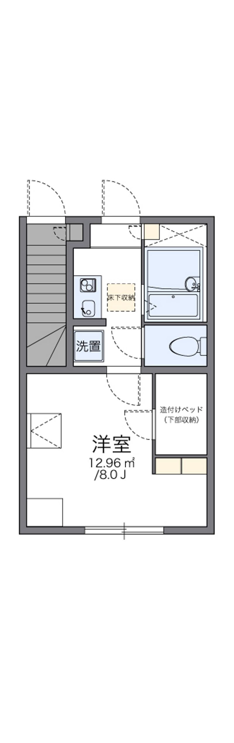 レオパレスムーンジャスティス 間取図