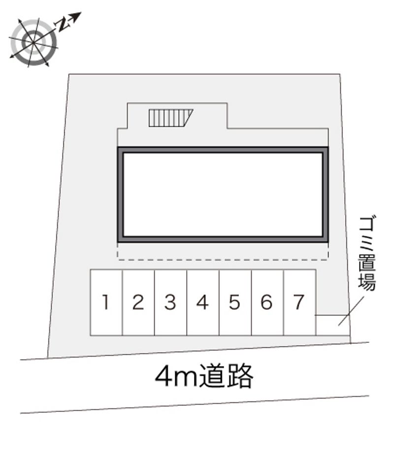 レオパレス通町 配置図