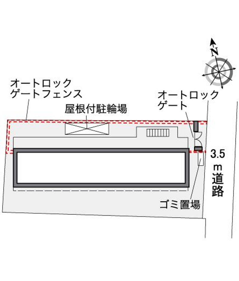 レオパレスシティパル 配置図