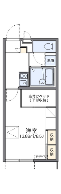 レオパレス山居 間取り図