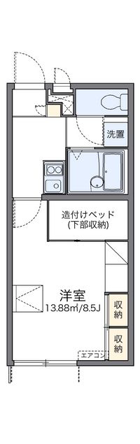 レオパレスリフジワラ 間取り図