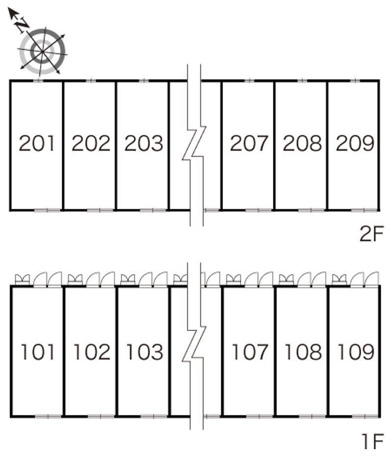 レオパレスコーエー 間取配置図
