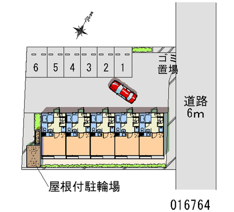 レオパレス大的 月極駐車場