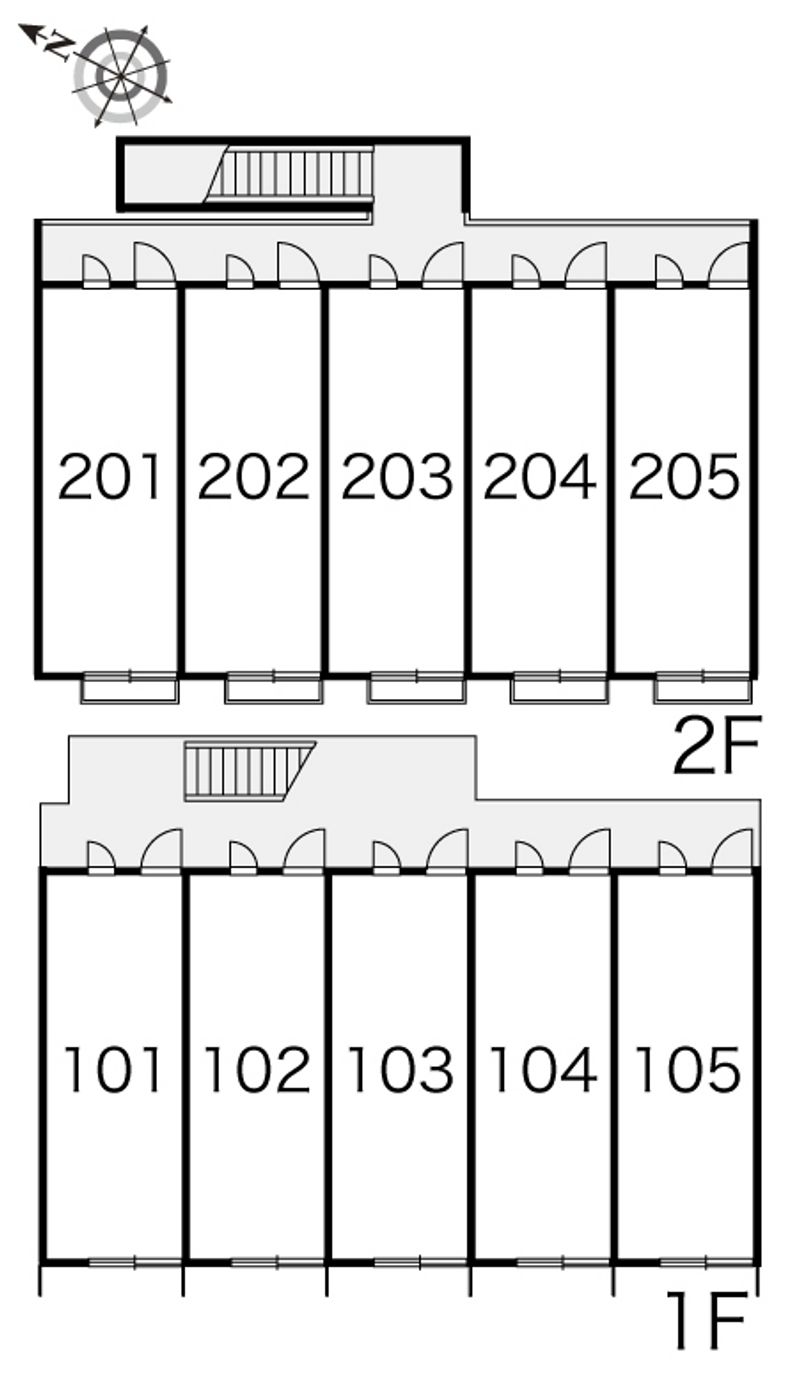 レオパレス野川パークサイド 間取り配置図