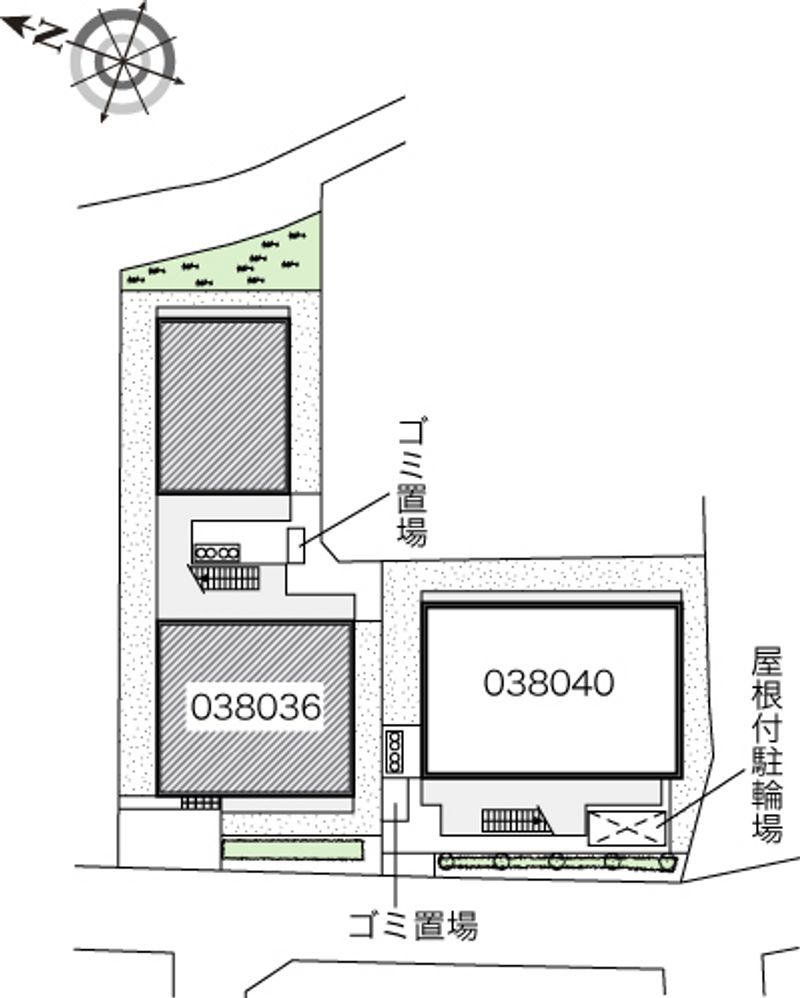 レオパレスサン六甲Ａ 配置図