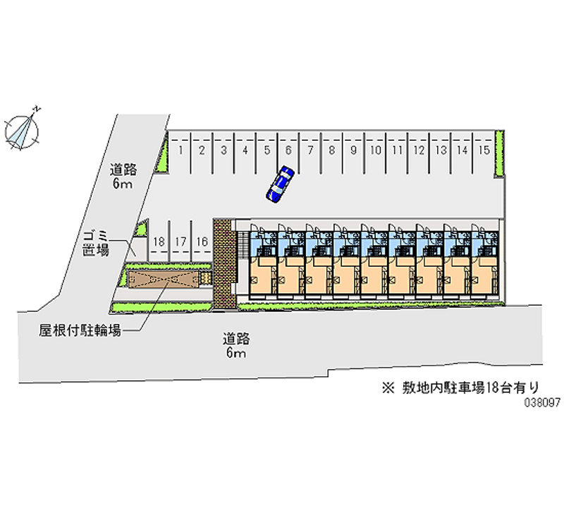 レオパレス近江八幡Ⅱ 月極駐車場