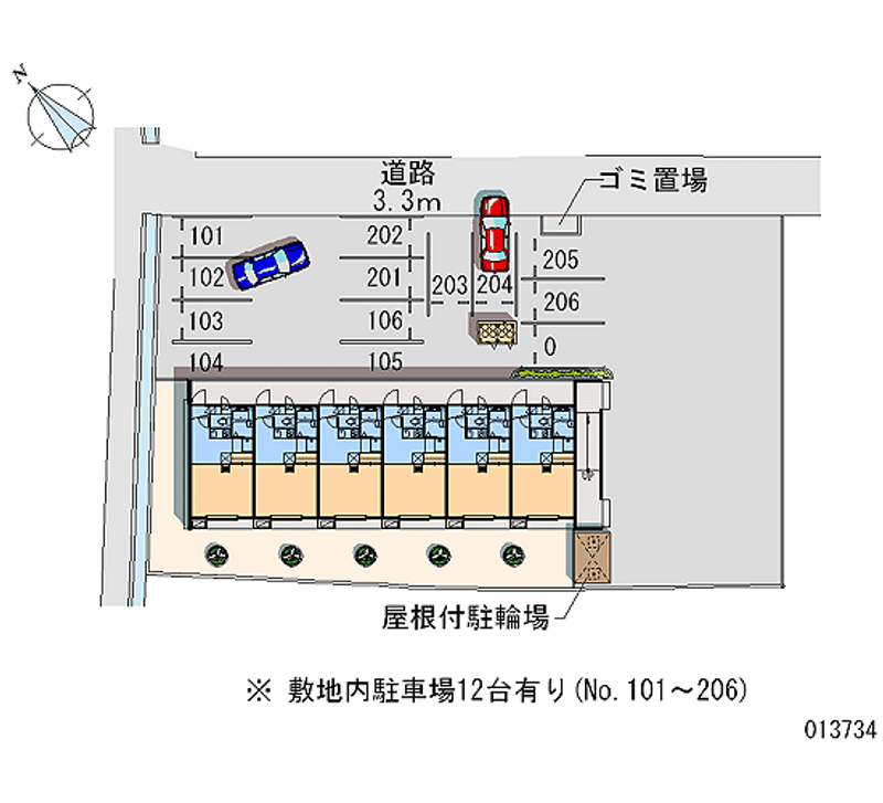 13734 Monthly parking lot