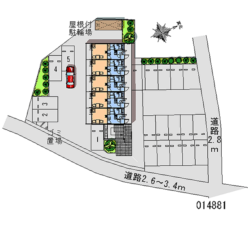 レオパレスシャングリラ湘南 区画図