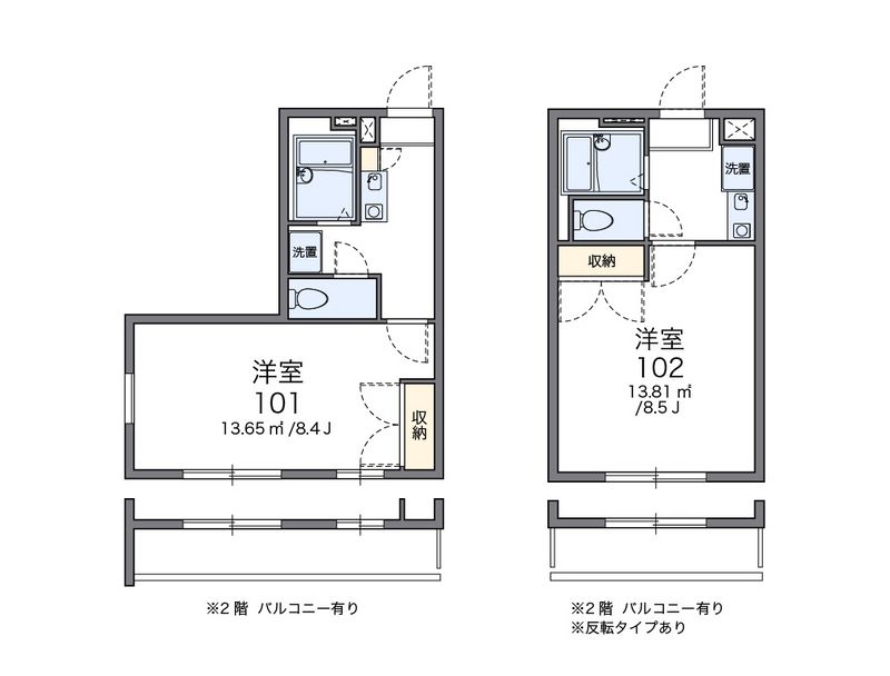 レオパレスエンジョイ 間取図