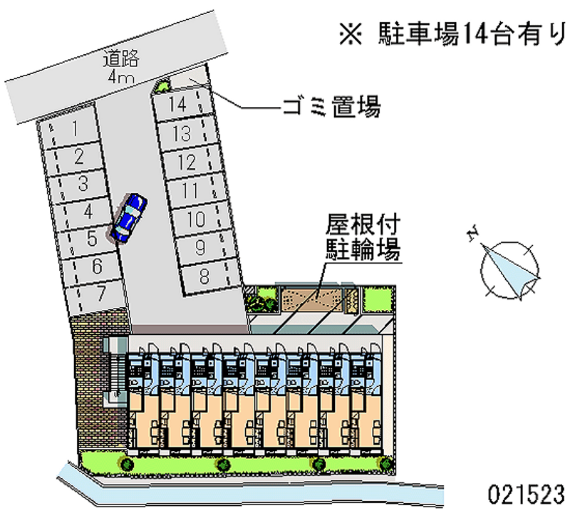 21523 Monthly parking lot