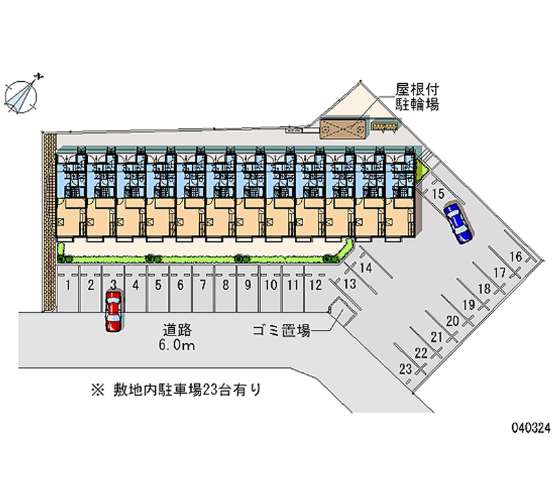 レオパレス和 月極駐車場