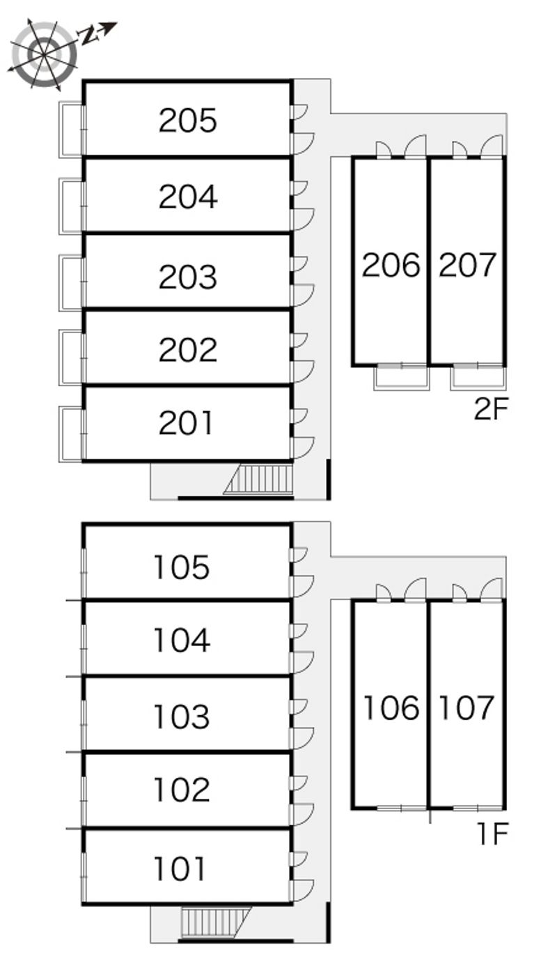 レオパレス寿庵 間取配置図