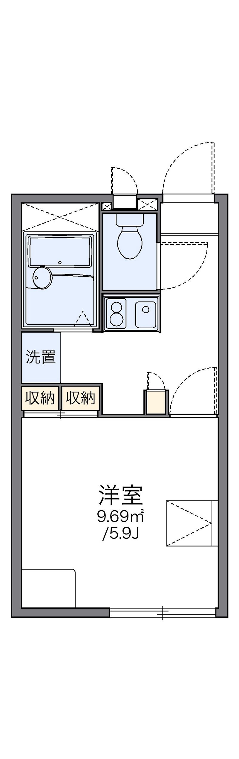 レオパレスメリディアーノ 間取図