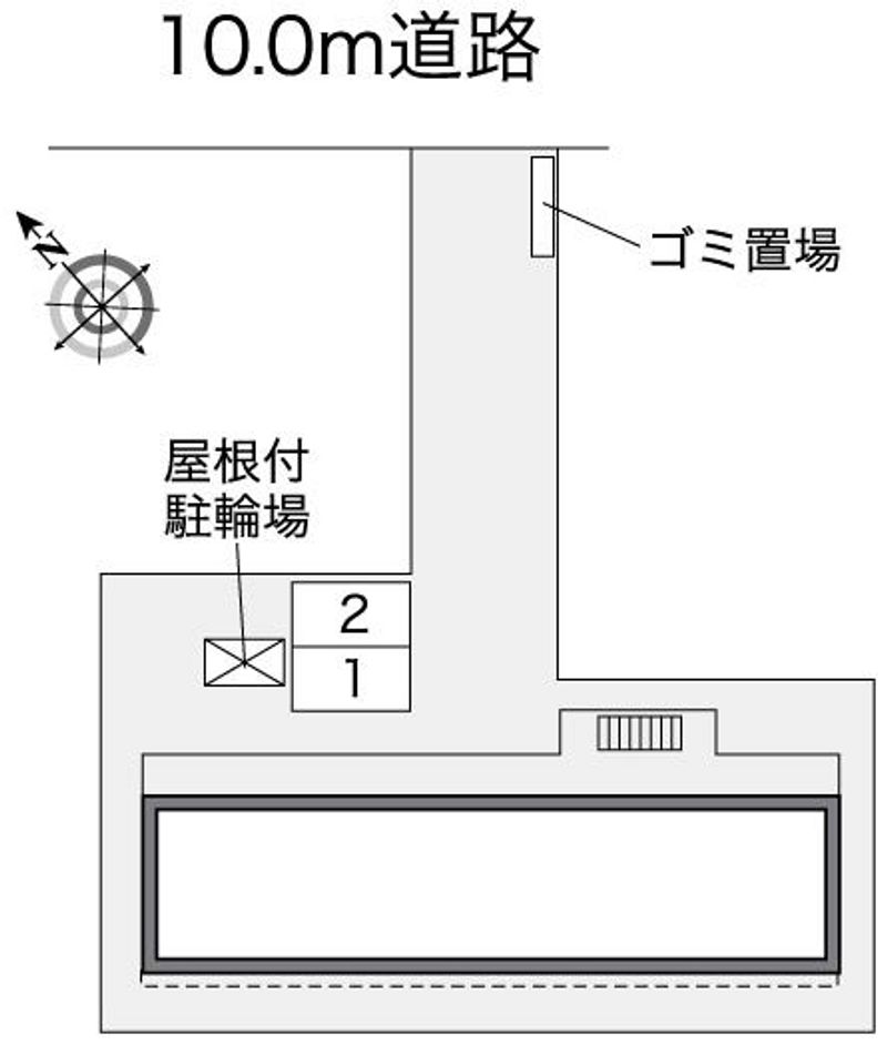 レオパレス西町北 配置図