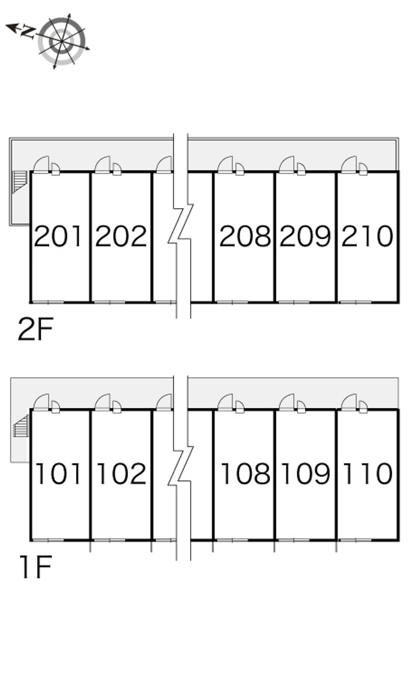 レオパレス白鳥 間取配置図