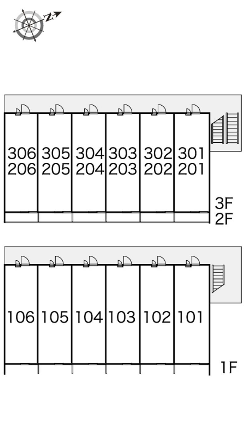 レオパレスＲ＆Ｔ 間取配置図