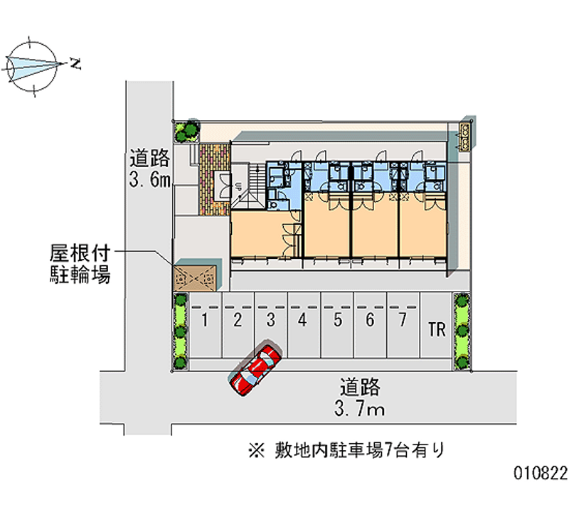 レオパレス鷺目 月極駐車場