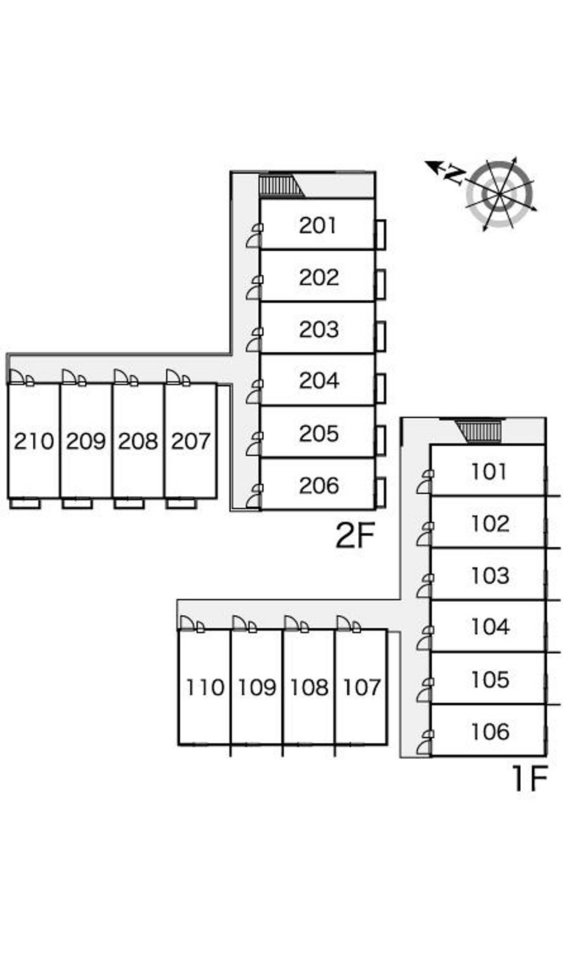 レオパレスサンベルメーユ 間取配置図