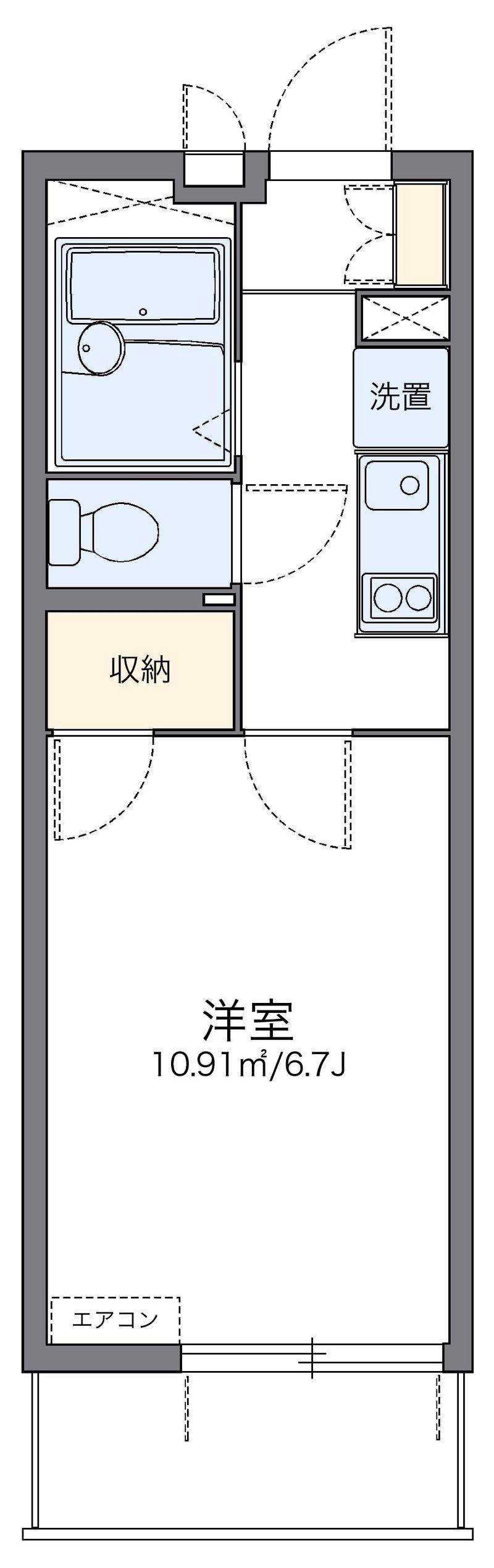 レオパレスインサイド新栄 間取図