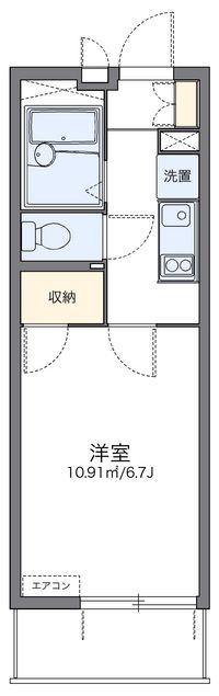 レオパレスインサイド新栄 間取り図