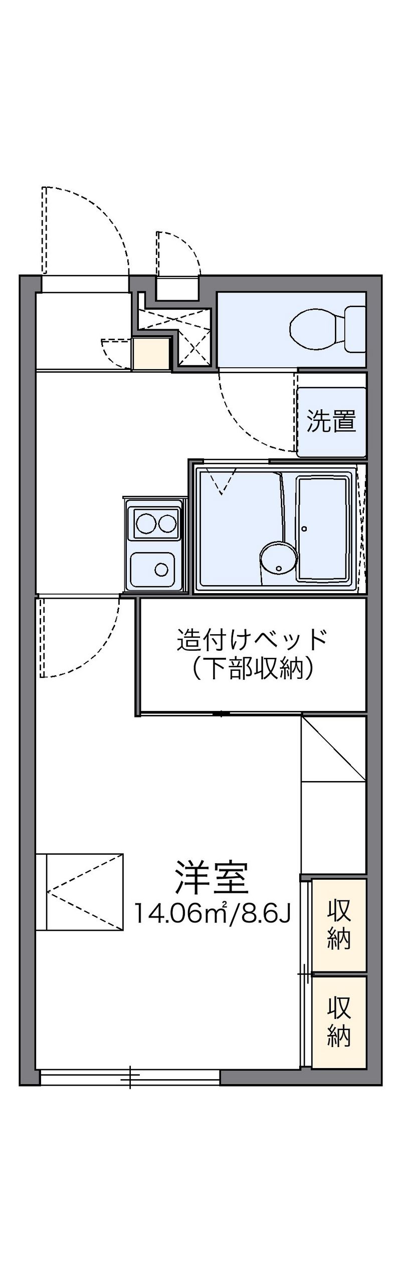 レオパレスあさひ 間取図