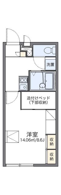 レオパレスあさひ 間取り図